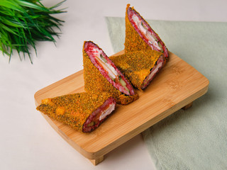 Суши-сэндвич с лососем